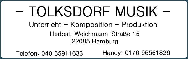 Tolksdorf Musikschule Tolksdorf Musikschule
